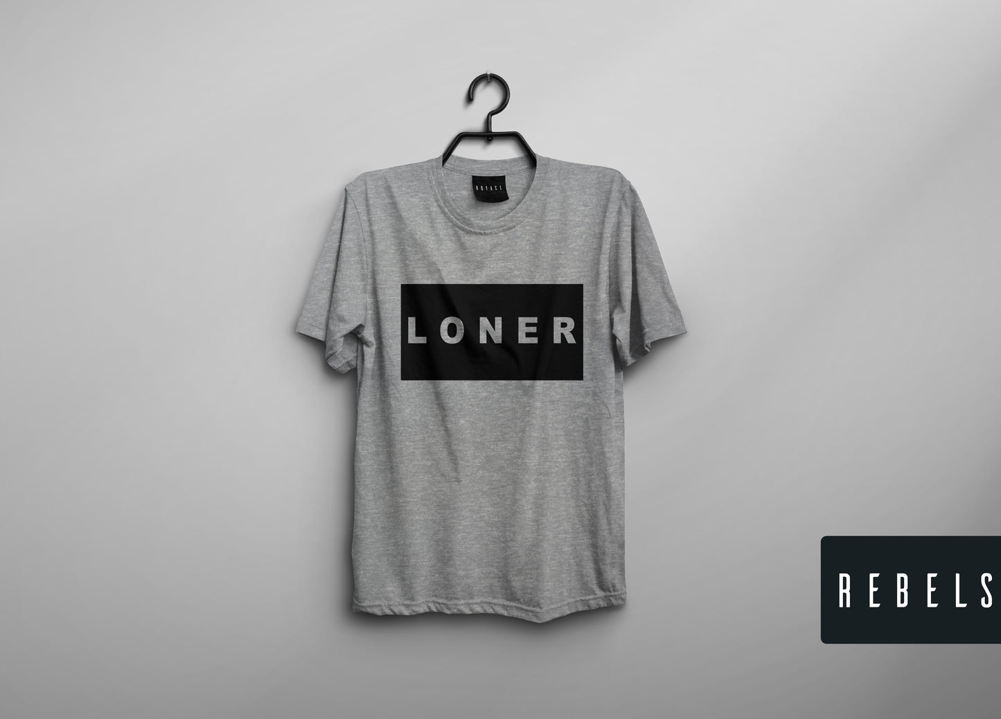 Loner- Grey | Half Sleeve Premium T-Shirt | Clearance Sale