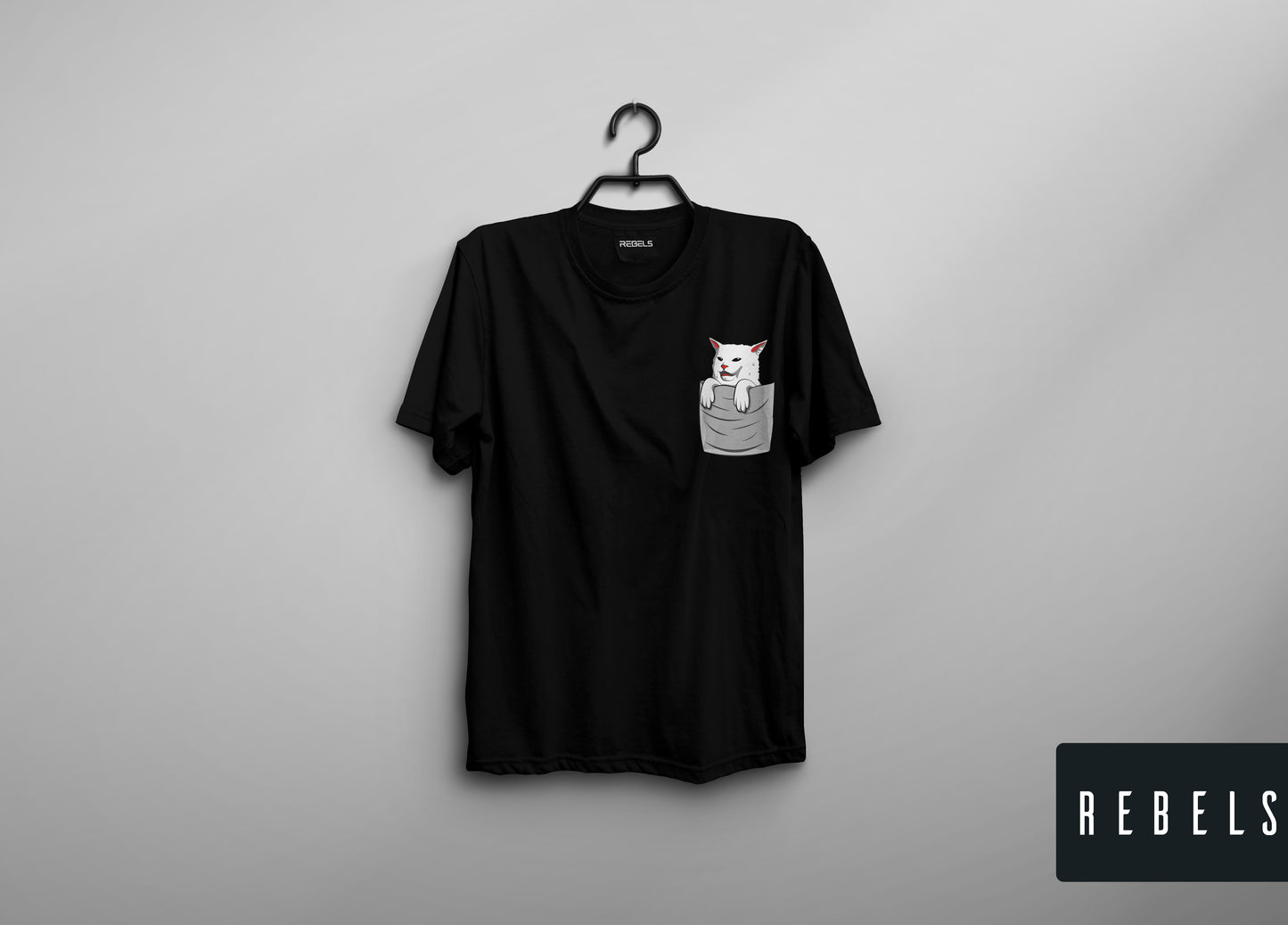 Confused Cat from Meme | Half Sleeve Premium T-Shirt