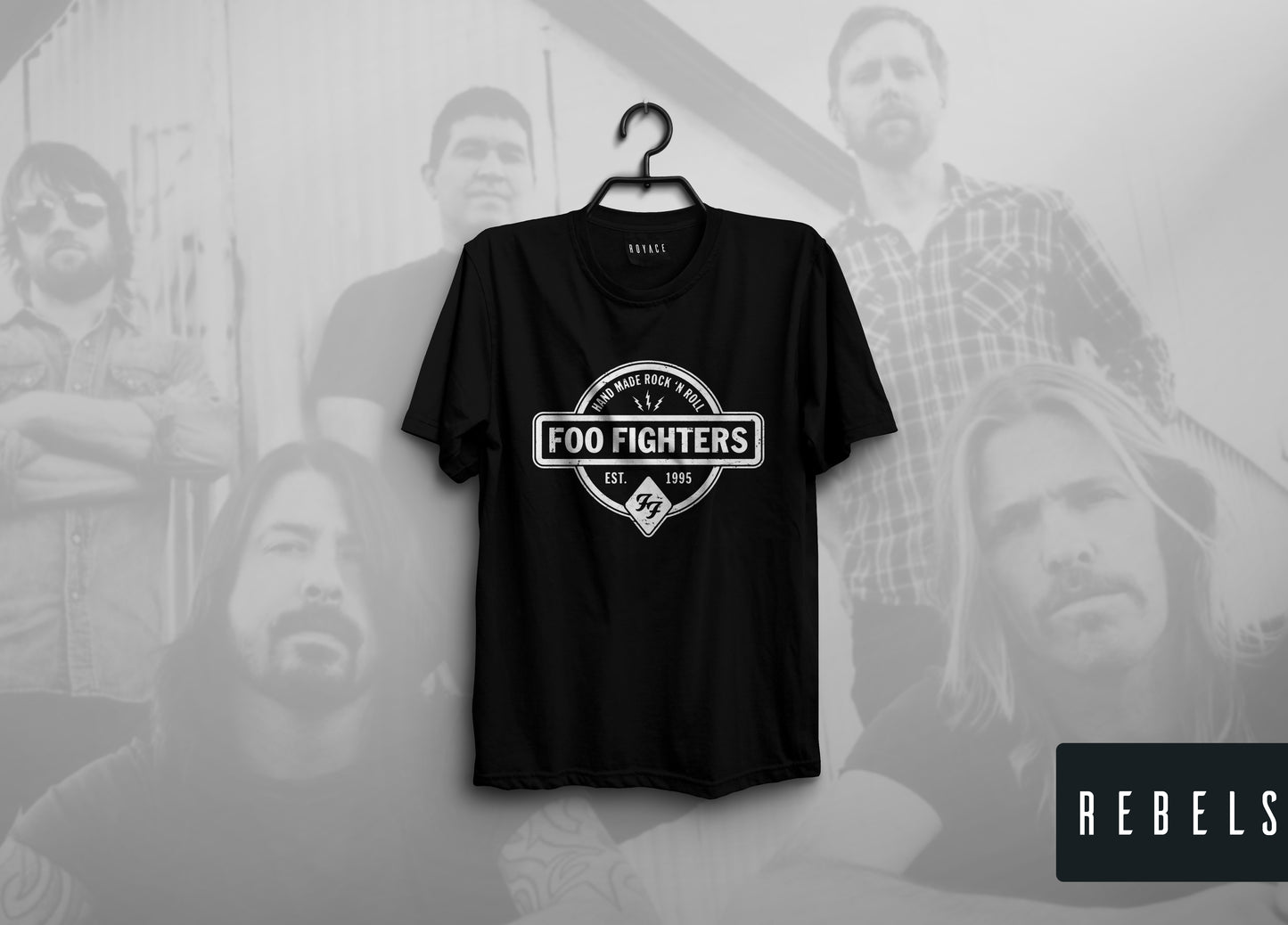 Foo Fighters- Black | Half Sleeve Premium T-Shirt | Clearance Sale