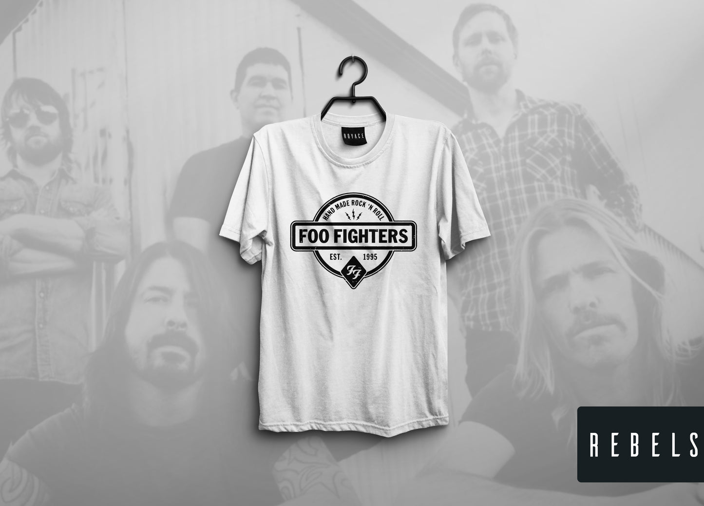 Foo Fighters- White | Half Sleeve Premium T-Shirt | Clearance Sale