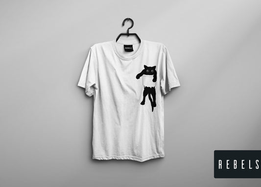 Pocket Cat | Half Sleeve Premium T-Shirt