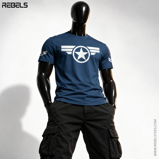 Captain America- Blue | Half Sleeve Premium T-Shirt