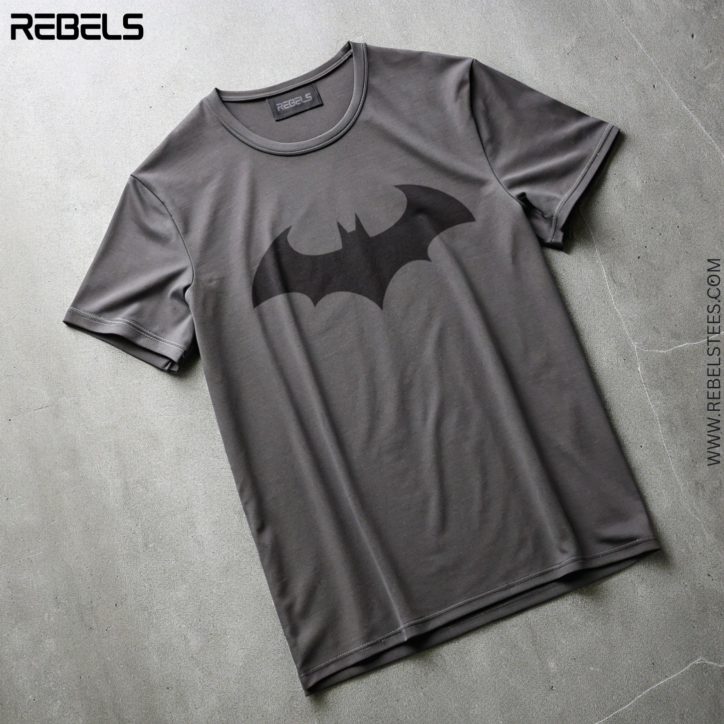 Dark Knight- Asphalt/ Charcoal/ Grey | Half Sleeve Premium T-Shirt