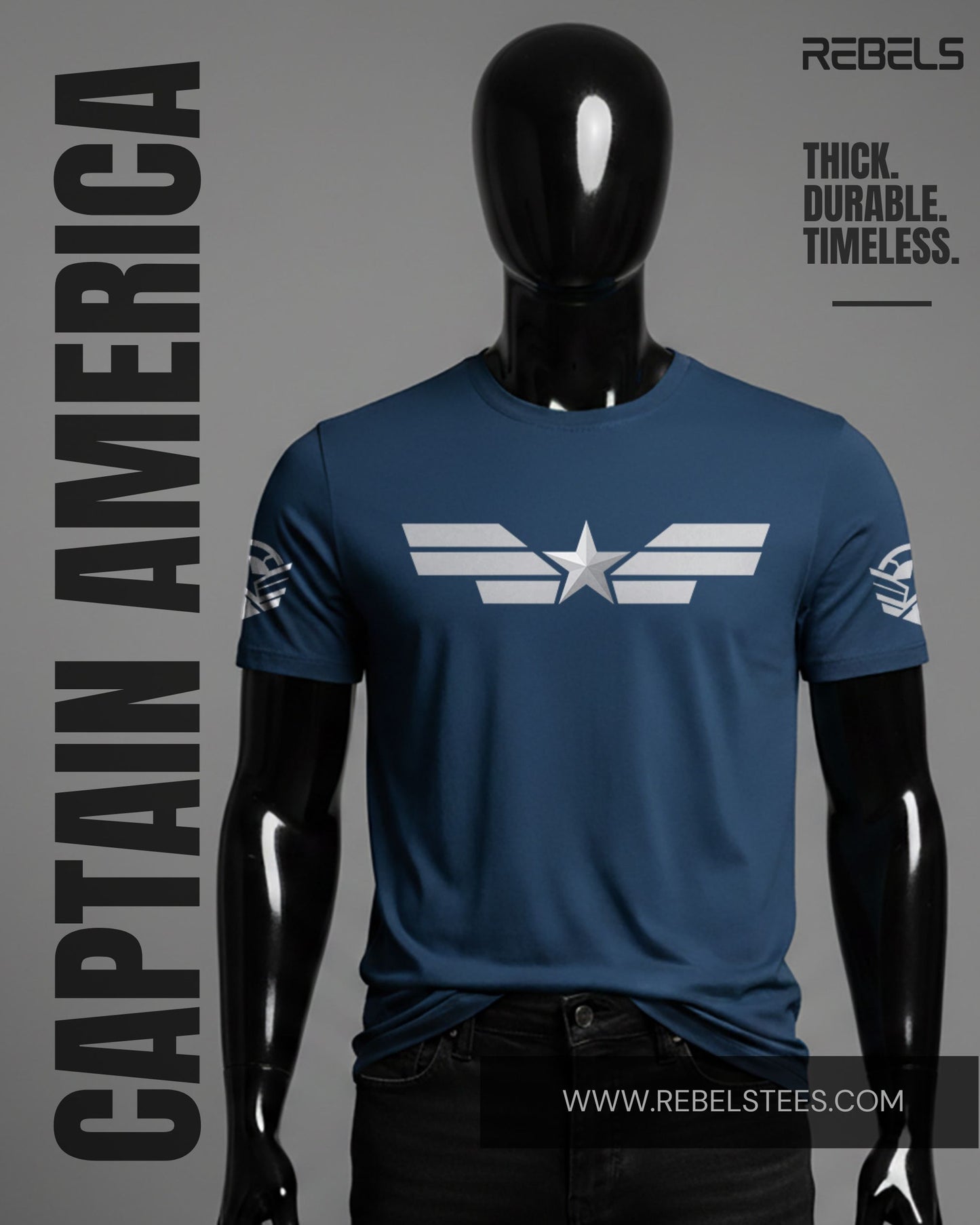 Captain America | Half Sleeve Premium T-Shirt