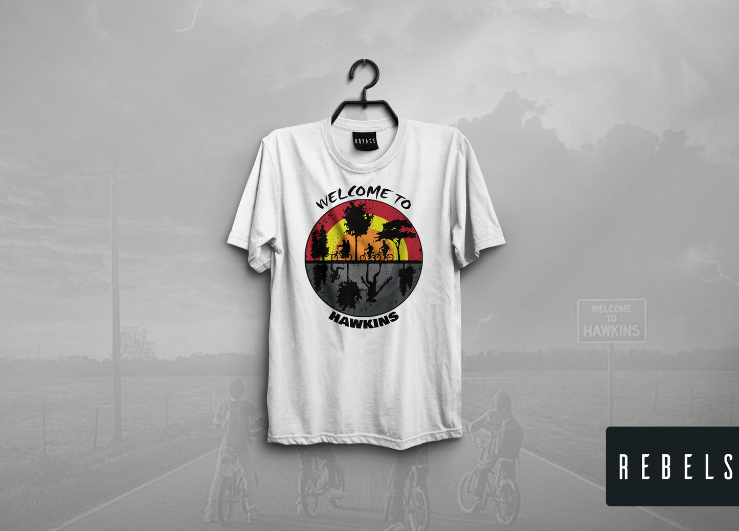Stranger Things Hawkins | Half Sleeve Premium T-Shirt