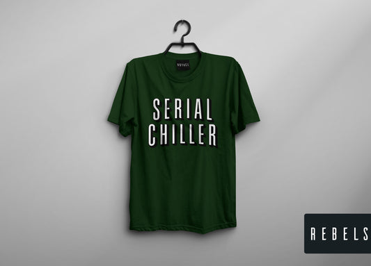 Serial Chiller-Red, Asphalt, Green | Half Sleeve Premium T-Shirt