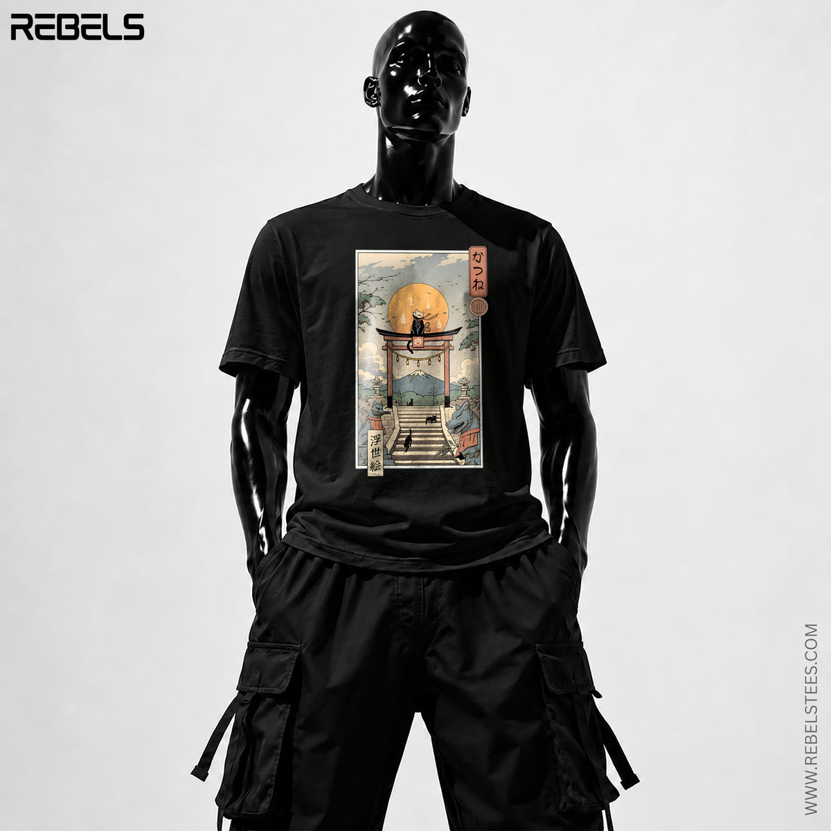 Kitsun Inara | Half Sleeve Premium T-Shirt