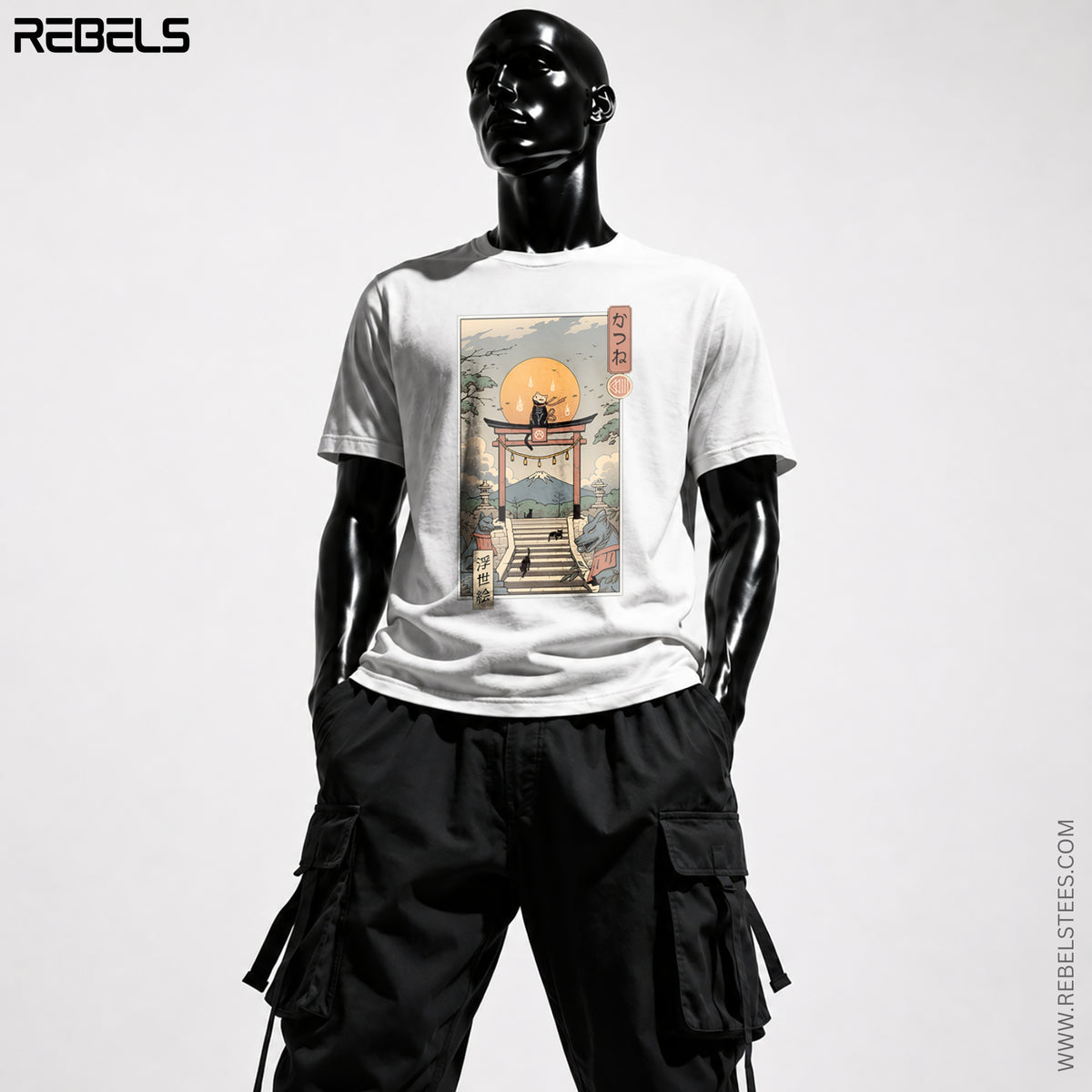 Kitsun Inara | Half Sleeve Premium T-Shirt