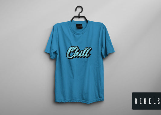 Chill- Sky Blue | Half Sleeve Premium T-Shirt
