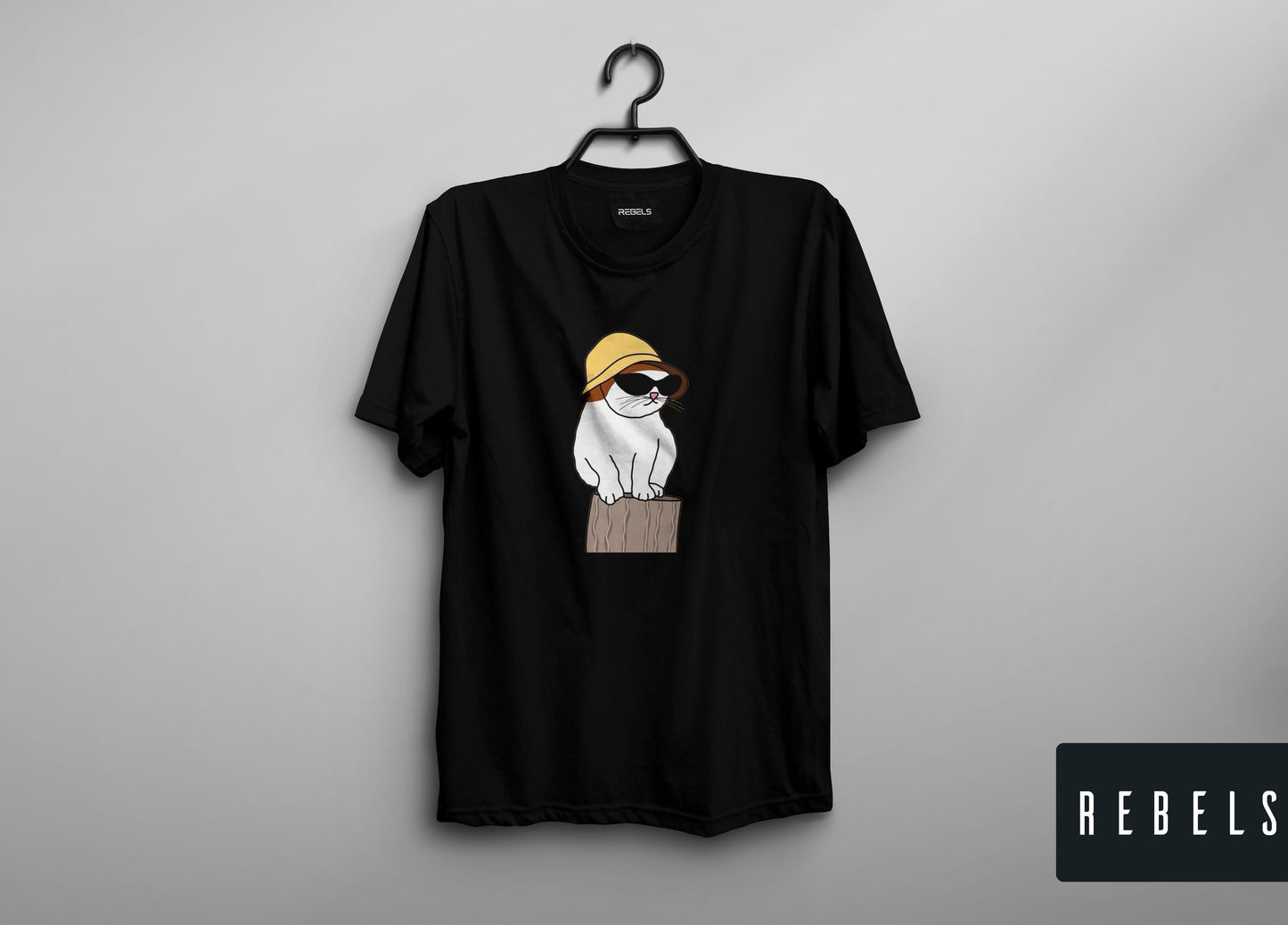 Fancy Cat | Half Sleeve Premium T-Shirt
