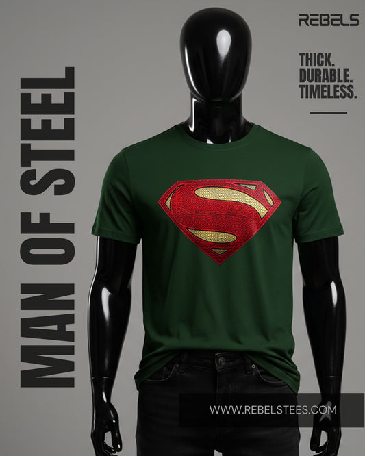 Man of Steel | Half Sleeve Premium T-Shirt