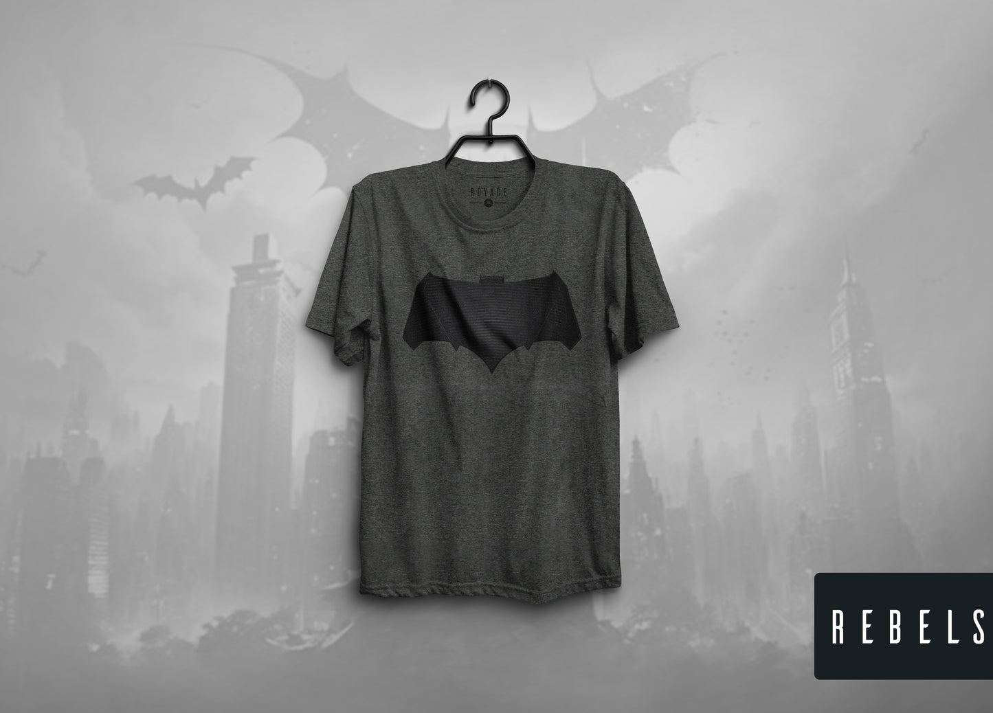 BvS Batman- Batfleck- Charcoal Limited Edition | Half Sleeve Premium T-Shirt