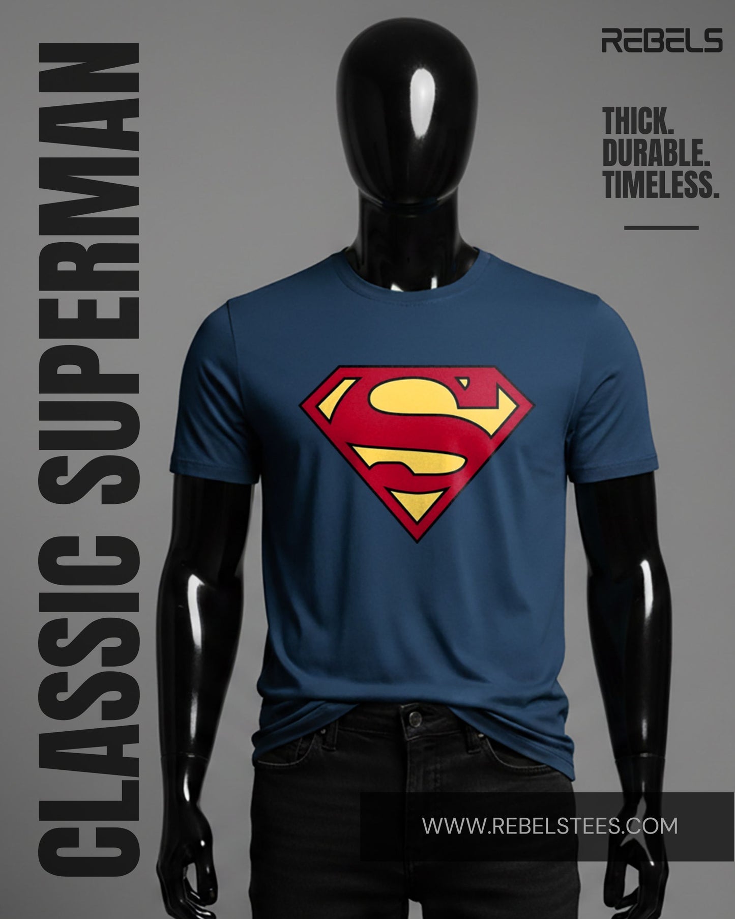 Classic Superman | Half Sleeve Premium T-Shirt