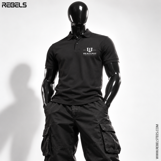 Wayne Enterprise Polo- Black | Premium Polo T-Shirt